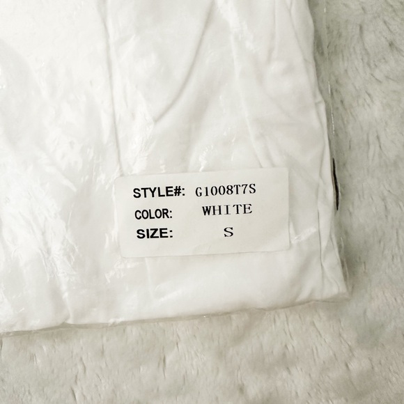 NWT- GREY LAB White Hidden Button Down Shirt - Picture 4 of 9